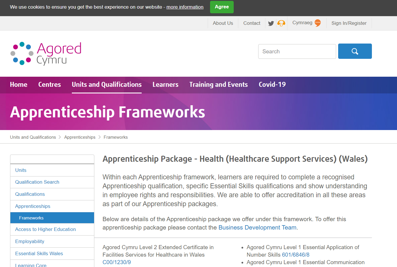 Apprenticeship Package Health Healthcare Support Services Wales