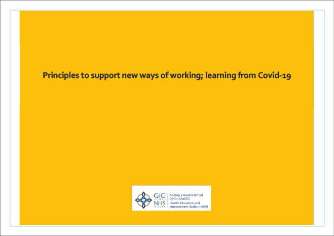 Principles to support new ways of working